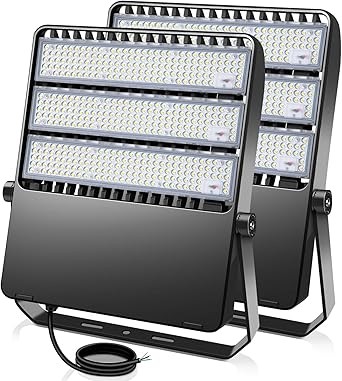 360W LED Stadium Lights Ultra-Brightness 50800 Lumen 5000K Daylight Outdoor Stadium Floodlights Commercial IP65 Field Arena Light with Adjustable Bracket 2 Pack