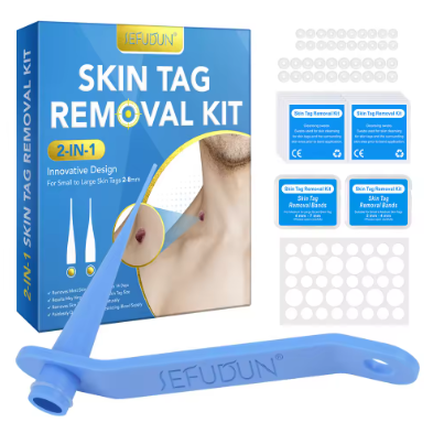 Skin Tag Removal Kit Home Mole Wart Puntos Negros Remover Equipment Micro Skin Tag Removeal Tool Easy To Clean Skin Care Tool
