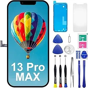 for iPhone 13 Pro Max Screen Replacement 6.7 inch, AtonPWR Full HD COF LCD Display 3D Touch Digitizer Assembly with Repair Tools,Compatible with iPhone 13 Pro Max(A2484 A2641 A2644 A2645) 6.7 inch